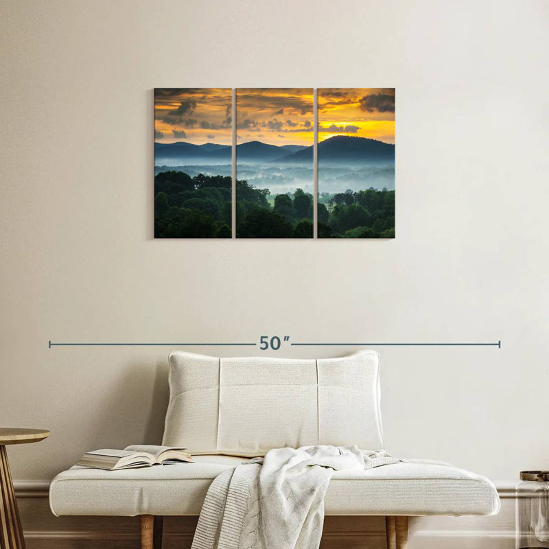 Alvord Hazy Blue Ridge Mountains, H 20 po x l 33 po