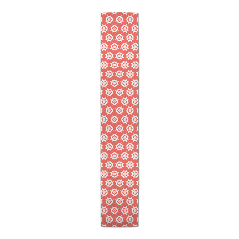 Chemin de table lapin Savarese, Coral, L 72 po x P 16 po, Abtract 2