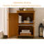 Meuble bas de style Mid-Century de 34,2 po avec tablette ajustable-1951737074