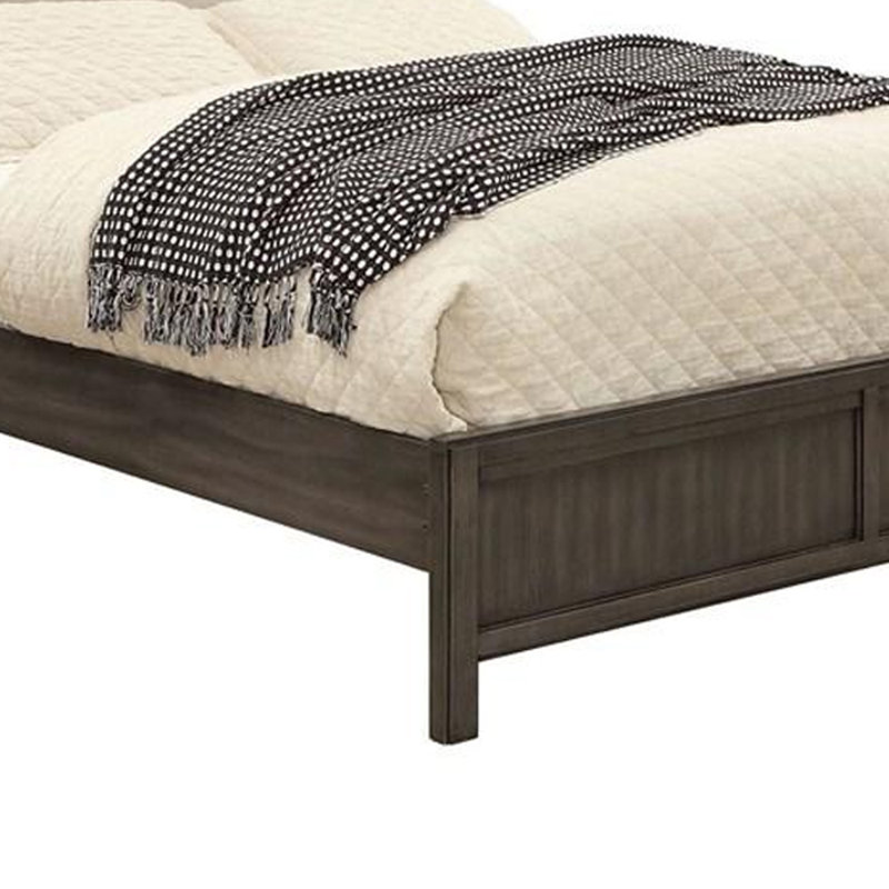 Upholstered Bed, King, Gray