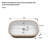 22" X 15.25" Ceramic Undermount Bathroom Sink With Overflow