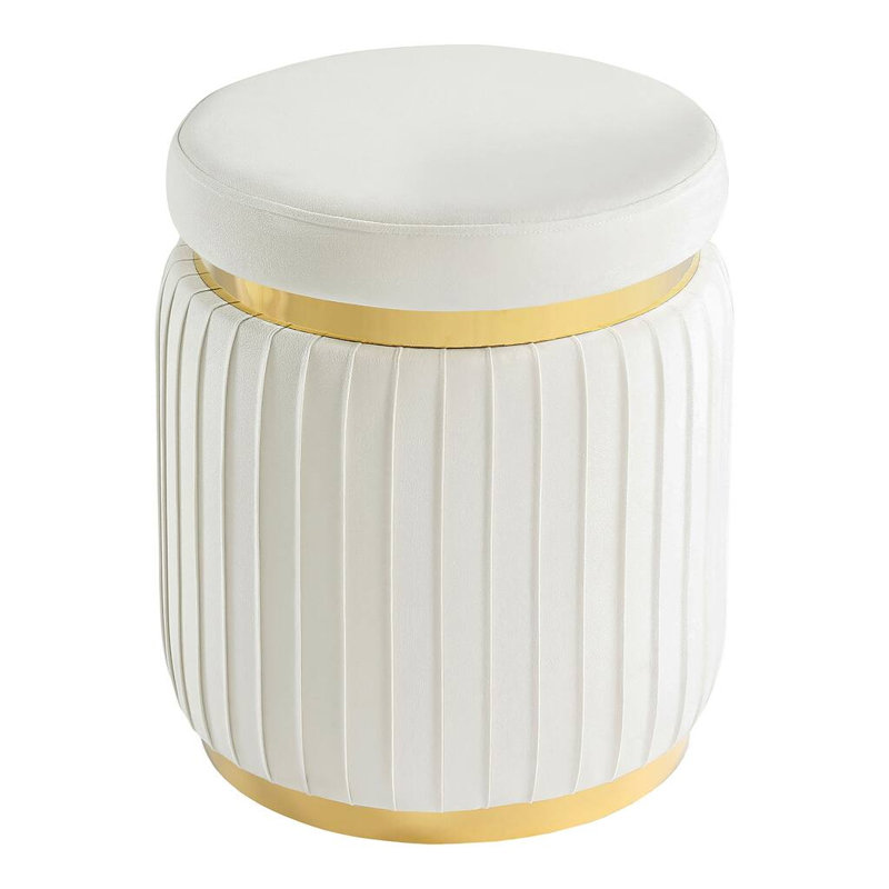 Tabouret Fiona, Blanc, Blanc