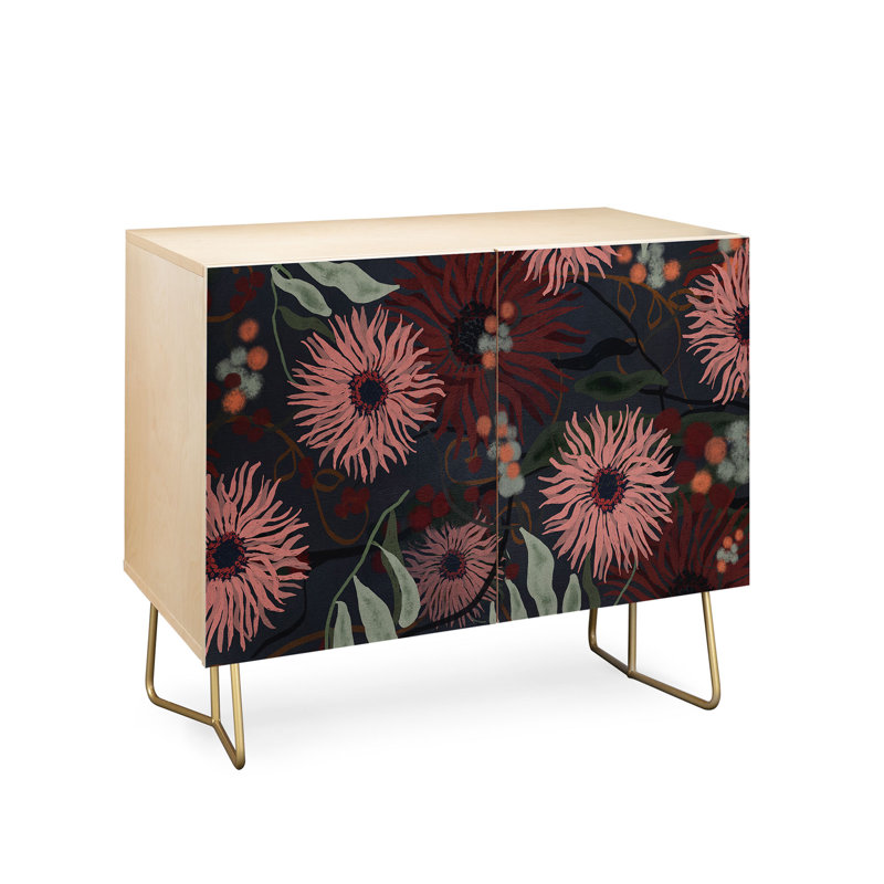 Zarine Accent Cabinet, Gold