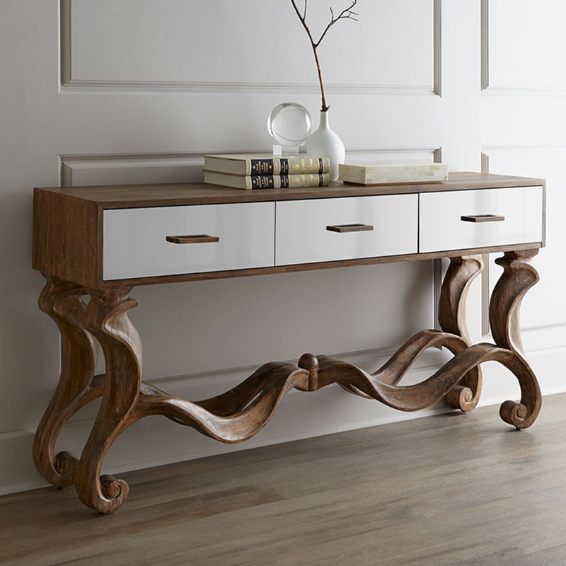 Console en bois de style américain