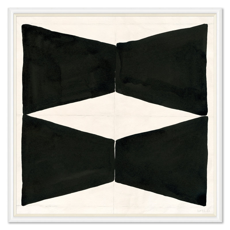 Sculptures (Var. 2) Print by Susan Hable, 43" H x 43" W, White Framed