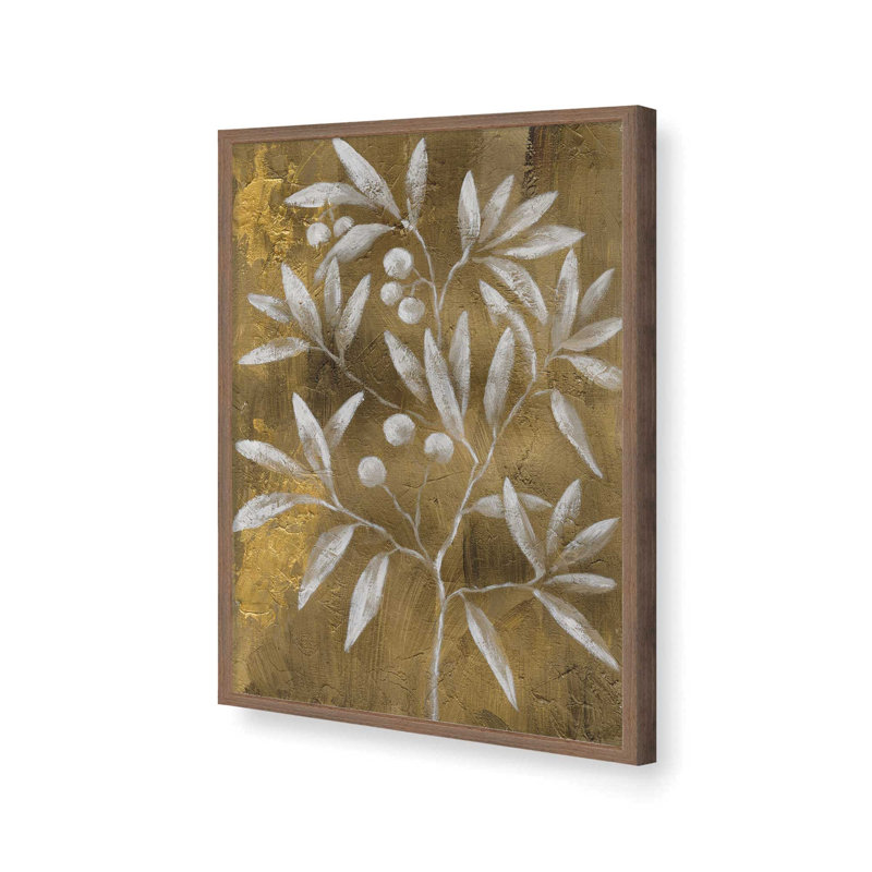 «Touch of Gold» par Cloverfield & Co., reproduction d'art, L 24 po x H 32 po, Brun, Impression encadrée