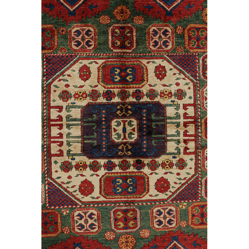One-of-a-Kind 3'9”x6'11” Hand Knotted Area Rug