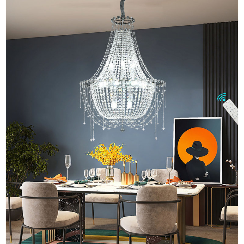 Lustre en cristal 24 po Sandee