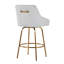Tabouret de comptoir en métal doré à hauteur fixe Harper-1307379551