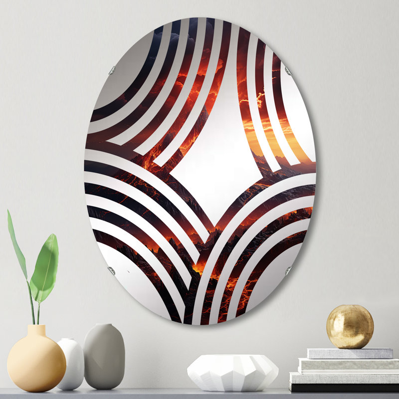 Miroir décoratif Volcano Volcanic Wilderness V - Baptist, L 20 po x H 30 po