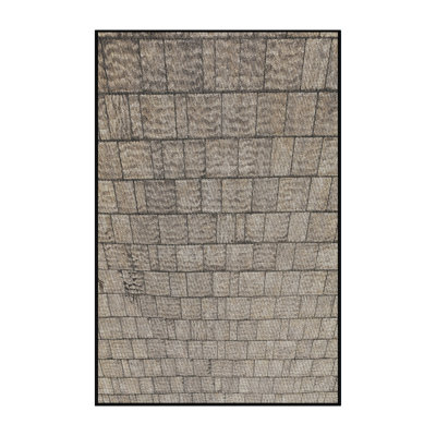 Tapis gris tissé à la machine