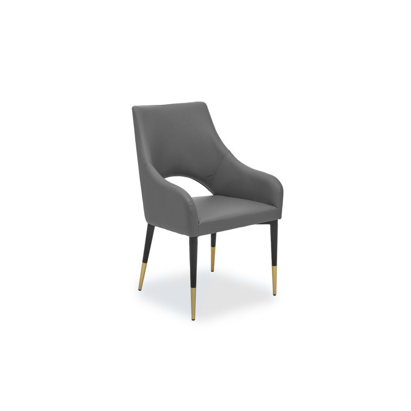 Eminence 127cm H Upholstered Armchair in Grey