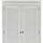 43" Off White Solid Wood Two Drawer