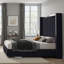 Gerasim Bed Frame with 58" Tall Headboard, Velvet Upholstered Platform Bed-329664387-329664386