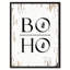Boho - Reproduction d'art textuel sur toile encadrée-24776182