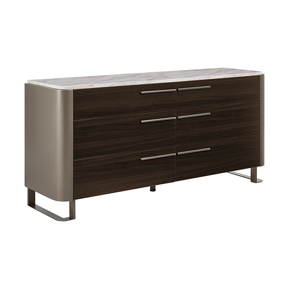 Demarkas 170cm W 6 - Drawer Chest of Drawers