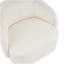 Fauteuil d'appoint incurvé crème-1126345934