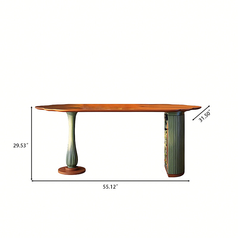 Table de salle à manger 55,12 po, 29.53"H x 55.12"L x 31.5"W