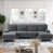 Polyester 100 % gris foncé est en rupture de stock