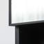 Armoire de salle de bain noire à miroir avec portes doubles et tablettes réglables, pour plus de commodité