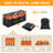 60" Folding Hitch Cargo Carrier with 16 cu. ft. Waterproof Bag & Stabilizer (500 lbs Capacity)