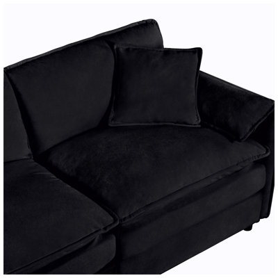 Cloud 75.59" W x 57.48" D x 33.46" H Chenille 4-Seat Modular Sectional Sofa
