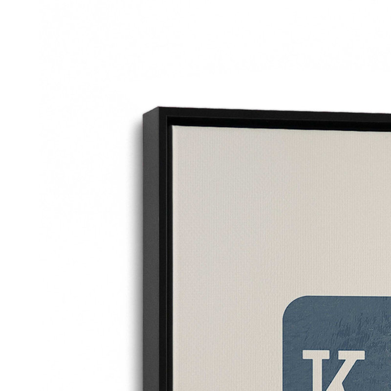 Impression sur toile Denim King Card, H 30,75 po x l 20,75 po, Noir satiné