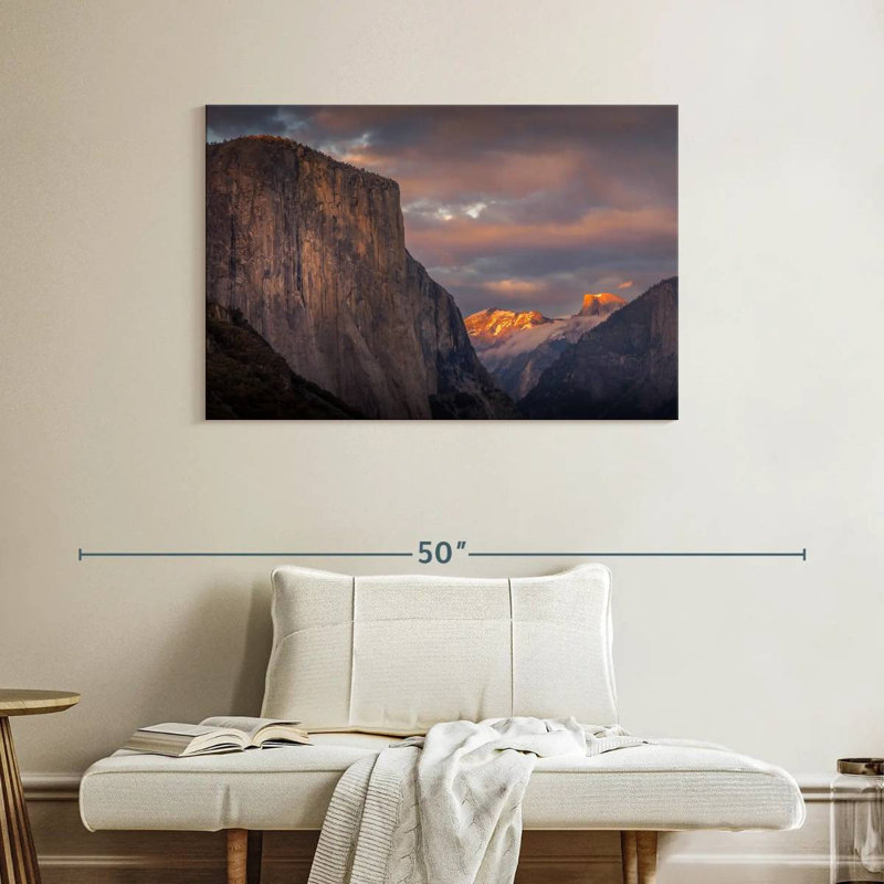 Alvord El Capitan, ciel coucher de soleil, H 26 po x l 39 po