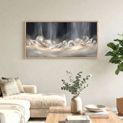 Ensemble de 1 tableau sur toile « Coquillages nacrés »