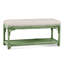 Summer Retreat Wicker Shelf Storage Bench-71425178-71425241