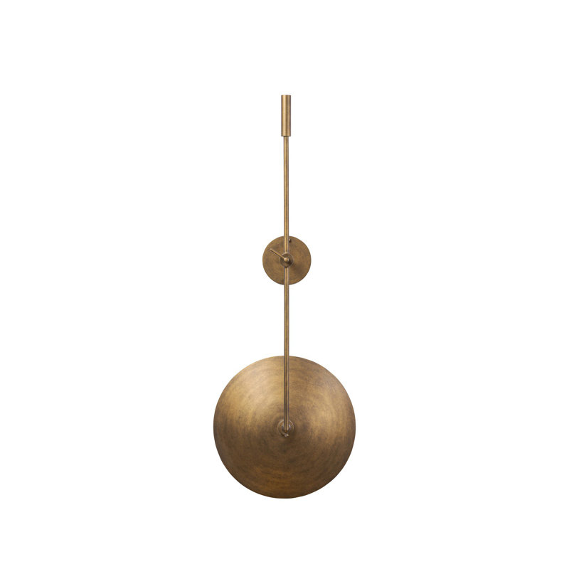 Lance Sconce-Burnished Brass Steel