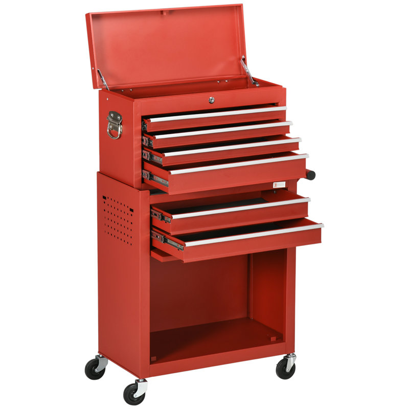Ensemble 4 tiroirs Sikander, Rouge