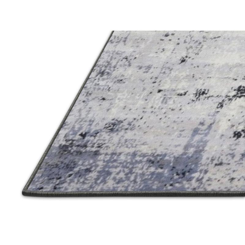 Burrton Abstract Indoor Rug, Rectangle 4' x 6'