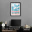«Seaside Stripes Shadowbox Print» par Notoriart-116883326-116883328
