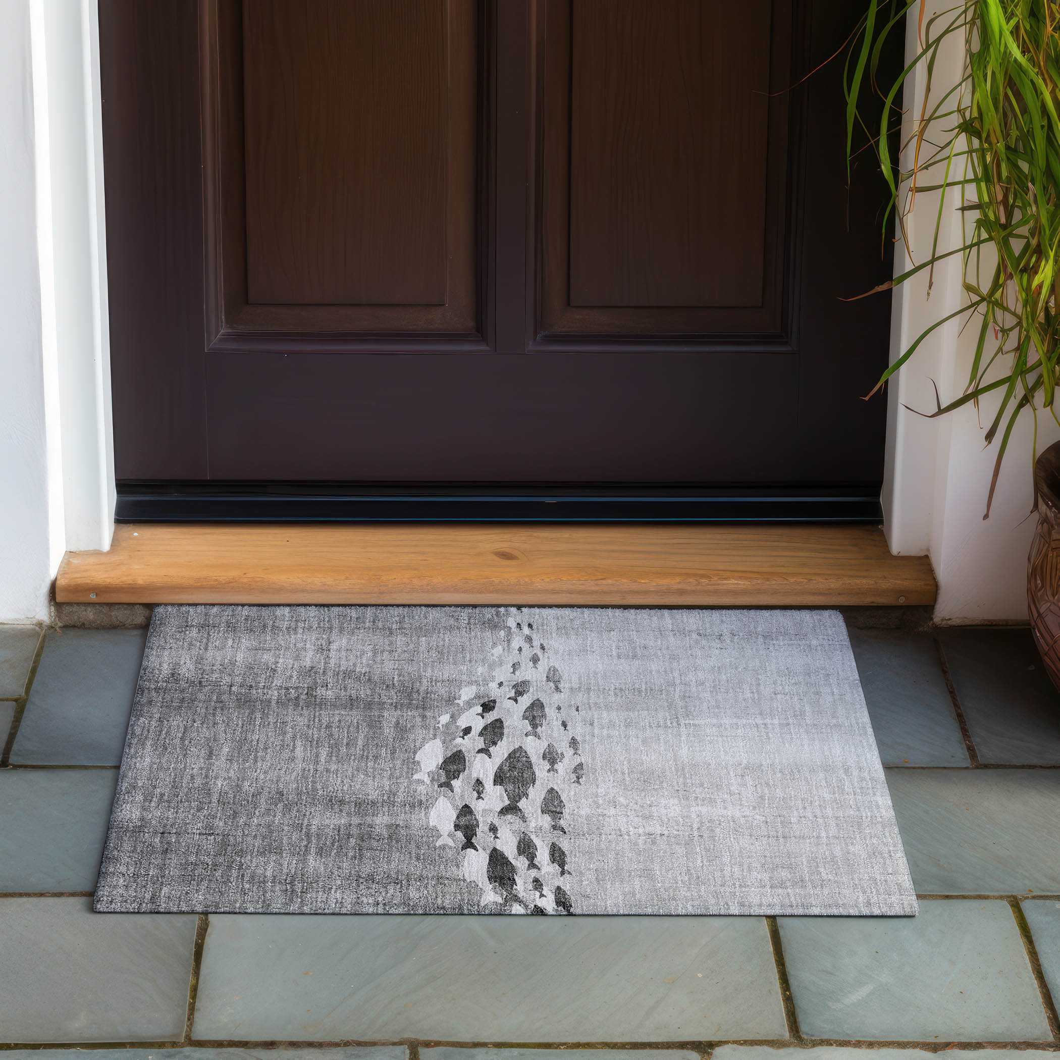 Langley Street Mitesh Indoor/Outdoor Area Rug with Non-Slip Backing ...