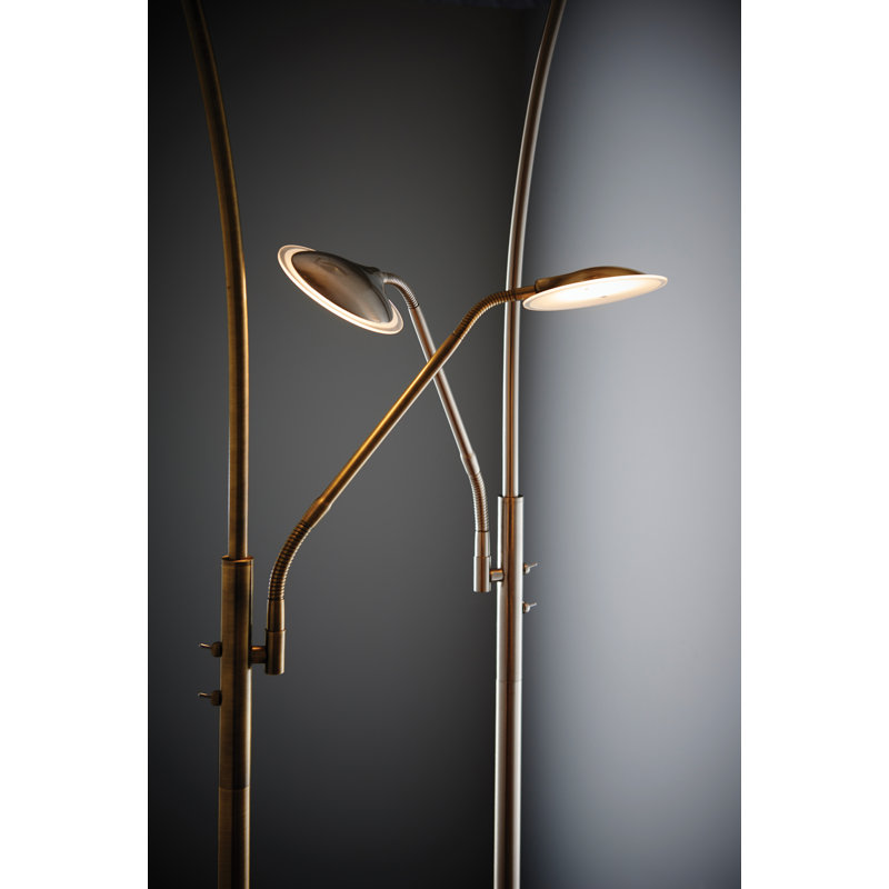 Ashtyn 180cm LED Torchiere Floor Lamp, Antique Brass