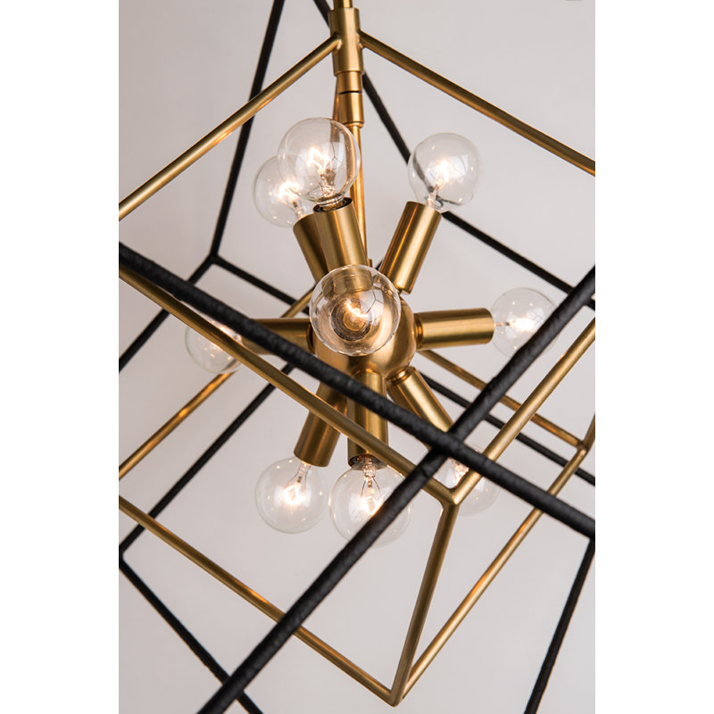Roundout 9 - Light Pendant, Aged Brass