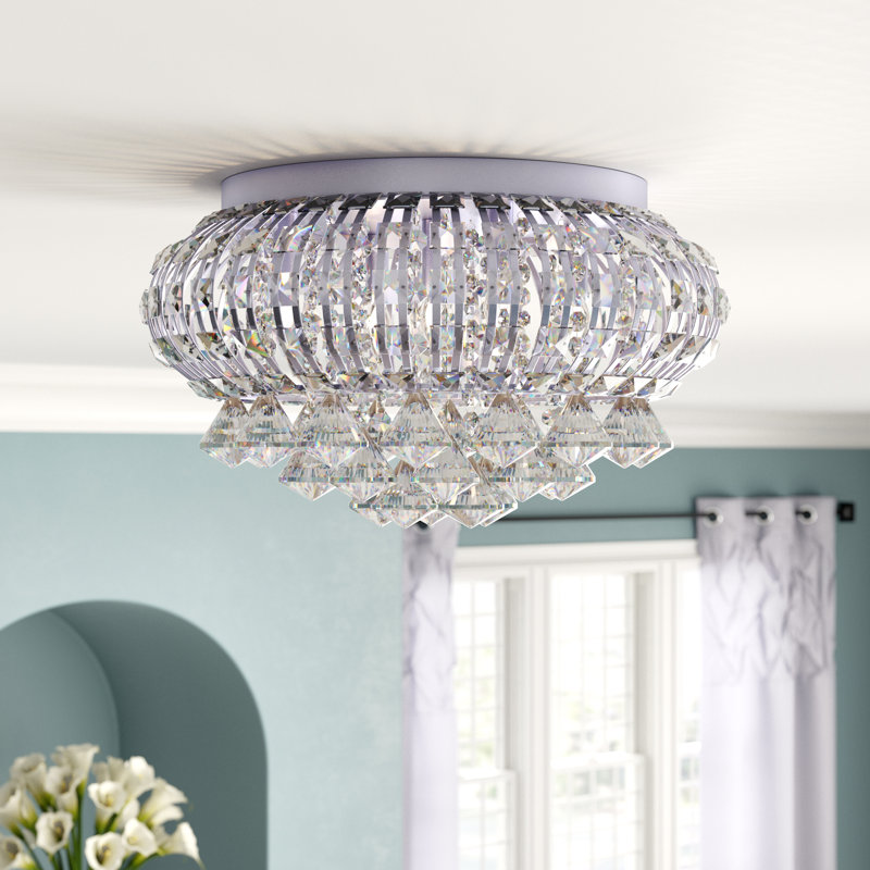 Plafonnier encastré à 5 lumières 16,5 po Ashmore, Argent