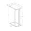 Table d'appoint, en forme de C, bout, côté, collation, salon, métal stratifié, contemporain, moderne-59740212