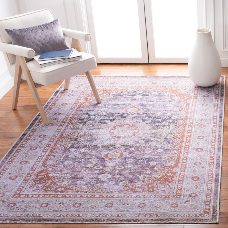 Hallel Performance Machine Washable Oriental Rug, Rectangle 4' x 6'