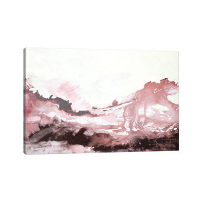 Pink Scenery 1 Piece Wrapped Canvas Painting