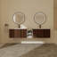 Meuble-lavabo double 82,93 po avec plateau en résine Maxen-2007093861