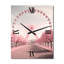 Horloge murale moderne roue rose-99632697