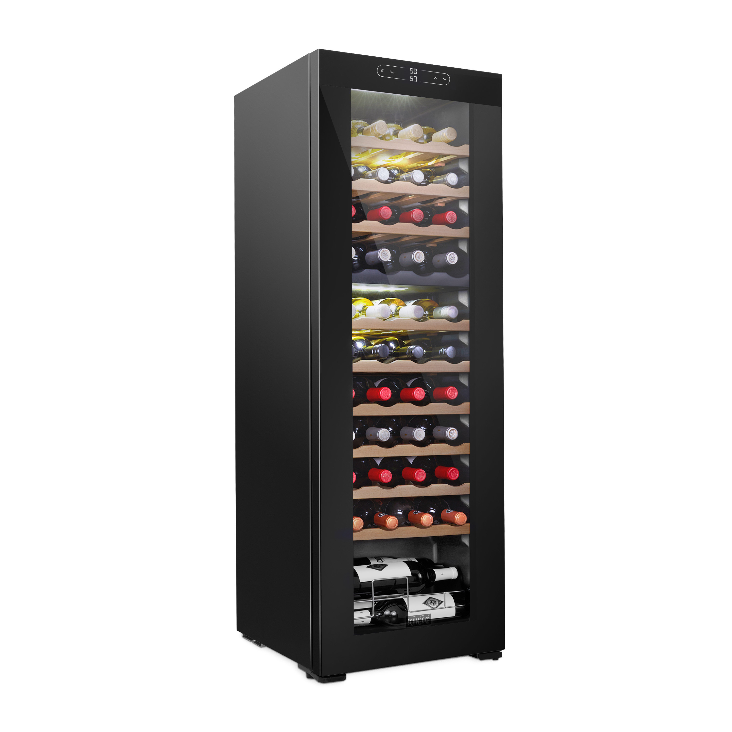 Schmécké 44 Bottle Dual Zone Freestanding Wine Refrigerator Wayfair