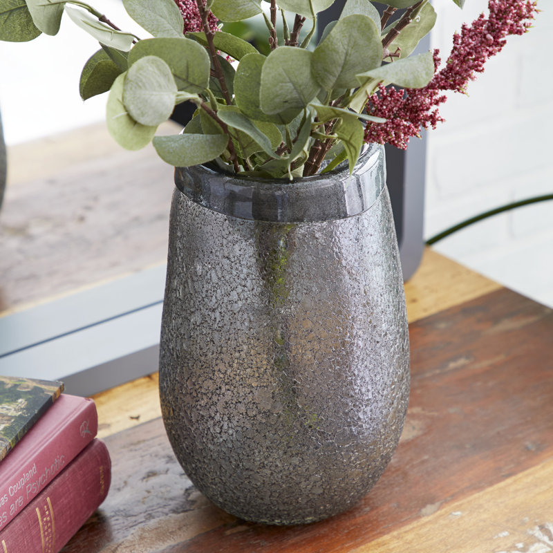 Morehouse Glass Table Vase, 11" H x 6" W x 6"