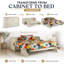 Lit escamotable Night & Day Furniture avec matelas en mousse à mémoire de forme de 15 cm, format Queen, couleur Ivoire Provence