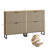 63" W 32 Pair Shoe Storage Cabinet with 4 Drawers and Adjustable Shelves,Freestanding Organizer for  Dorms & Entryways, Easy Assembly