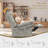 Minimalist Single Manual Recliner Chair with Pull Tab, 2-Tier Cushion Reclining Sofa for Living Room-113482356