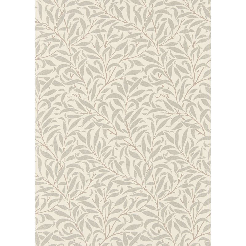 Pure Willow Bough 10.05m x 52cm Matte Roll, Ecru/Silver