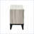 Rustic Cream Oak Nightstand with Faux Marble Top - 23”x15”x23”H